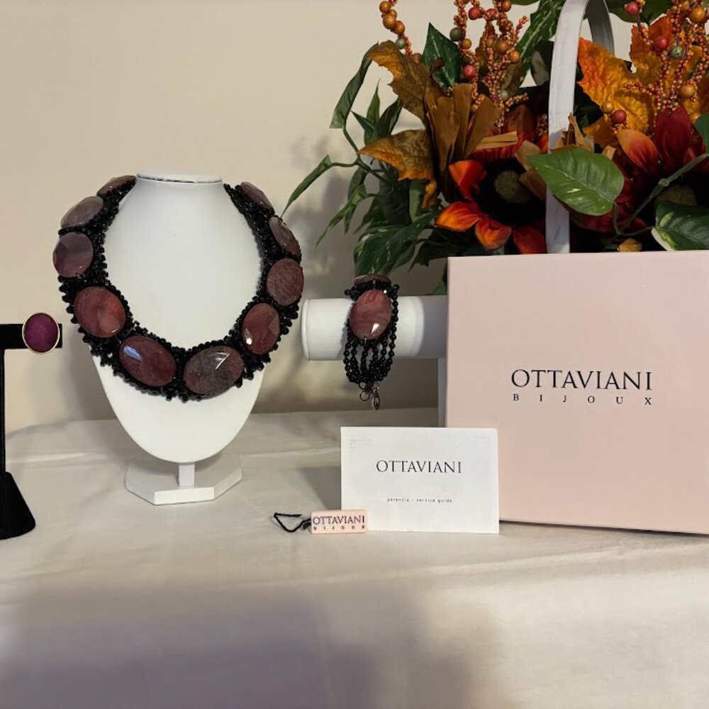Beautiful Ottaviani Bijoux Necklace (16"), Bracelet and Earrings!